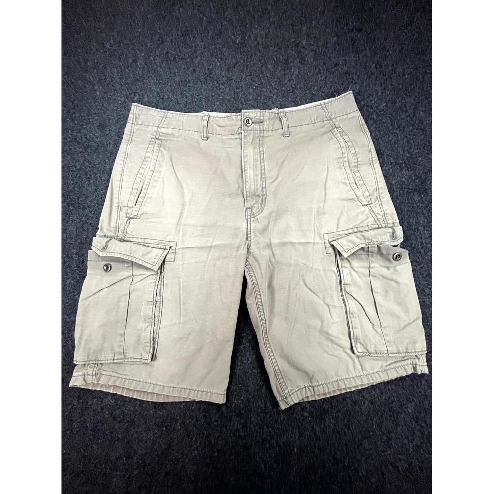 Levi's Strauss & Co Cargo Shorts Mens 33 Khaki Utility Pockets Hiking Outdoor